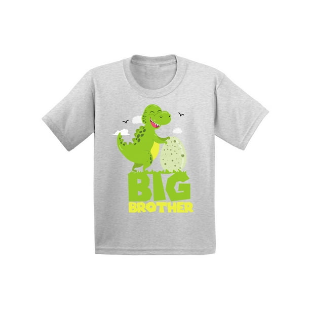Gift for Big Brother 2020 T-Rex Boy Toddler Kids T-Shirt Siblings